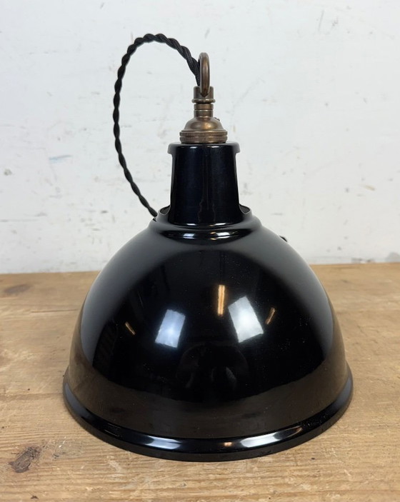 Image 1 of Vintage industriële zwart geverfde hanglamp, jaren 2000