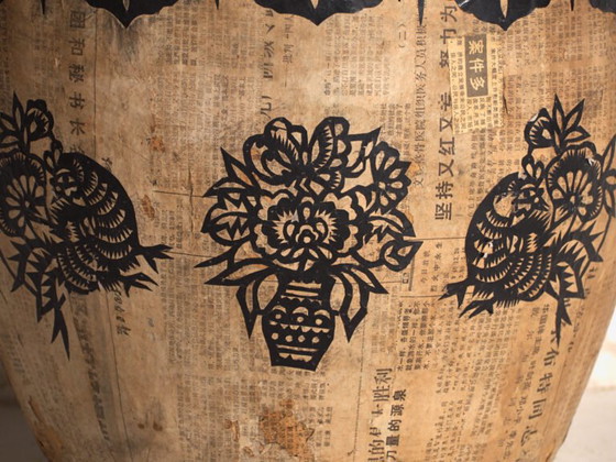 Antique Chinese papier-mâché container – China, circa 1900 – Decorative Objects, Rustic (photo 19 of 40)