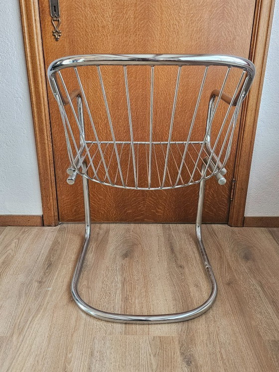 Image 1 of Sedia in filo cromato di Gastone Rinaldi per Rima