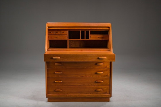 Image 1 of Mid-Century Modern Teak Secretary from Dyrlund, Denmark, 1960s
