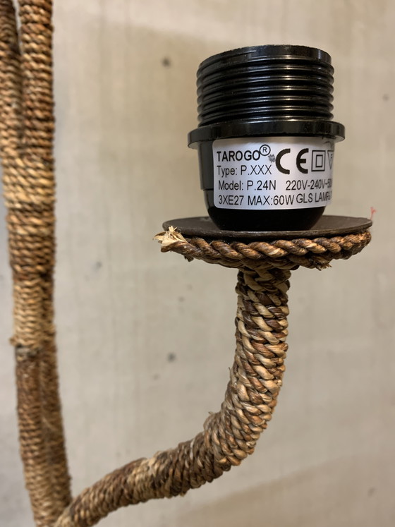 Image 1 of Lampada da terra organica con tre punti luce e sette bracci. (Spagna)