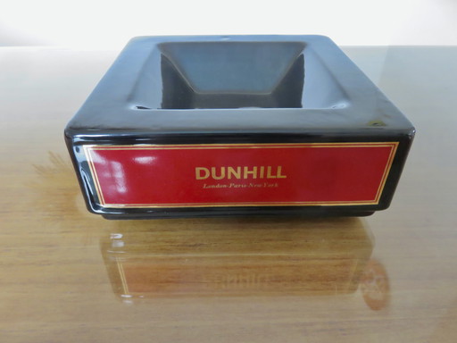 Dunhill, Large Ceramic Bar Ashtray, 1980, Vintage Collector Ashtray