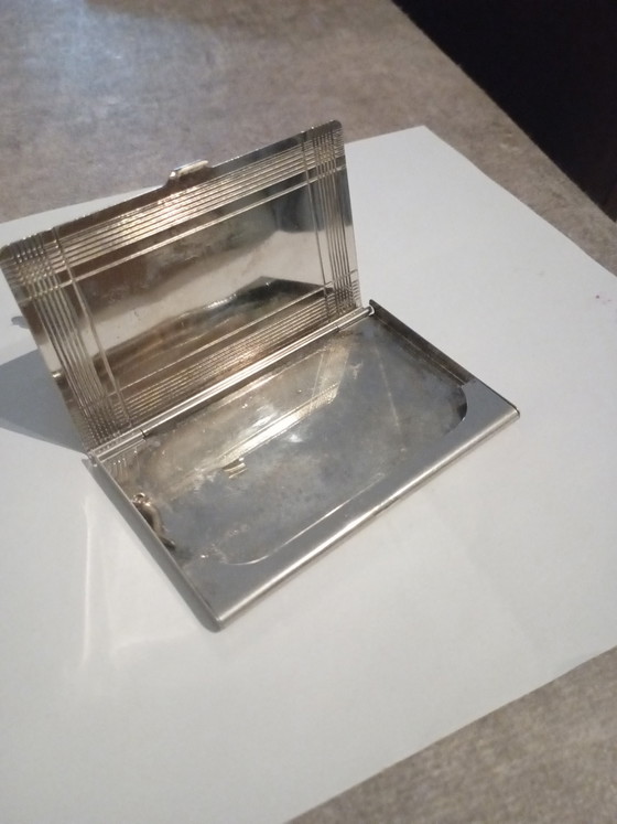 Image 1 of Vintage silver metal cigarette holder