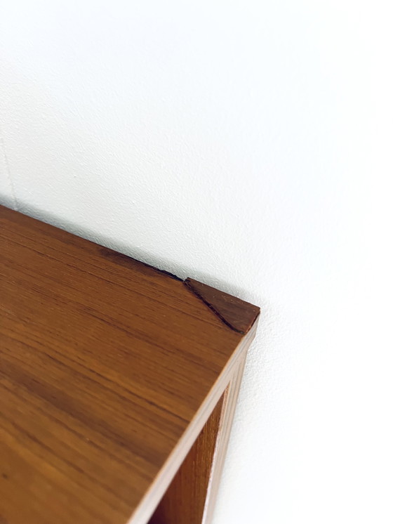 Image 1 of Vintage teak wall shelf '60s