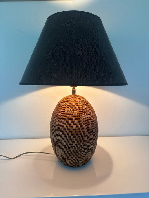 Lampe à poser - Bambou, Rotin - Lampe en bambou vintage