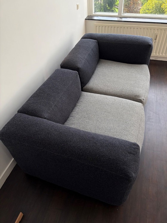 Modulare Sofa-Elemente, zwei Stück, grauer Textil, HAY, Stoff, Modern (Foto 3 von 5)