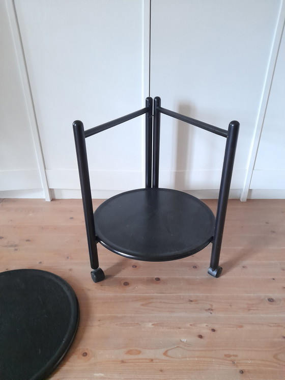 Image 1 of Desserte danoise pliable double plateau 1980s