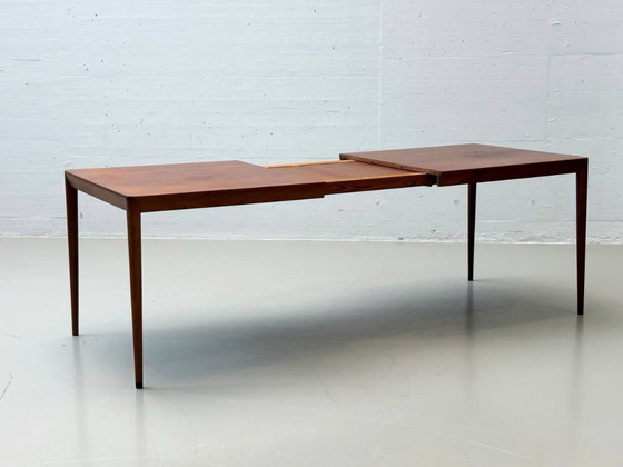 Image 1 of Table à manger danoise en teck par Erik Riisager Hansen pour Haslev Møbelsnedkeri, 1960