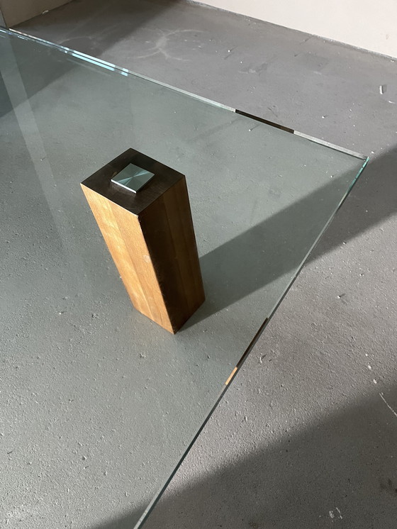 Image 1 of Beek vintage glazen salontafel