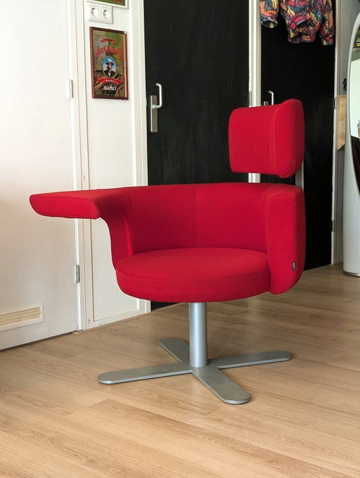 Hotspot fauteuil by Drabert.  Draaibare rugleuning/perfecte werk en relaxed stoel