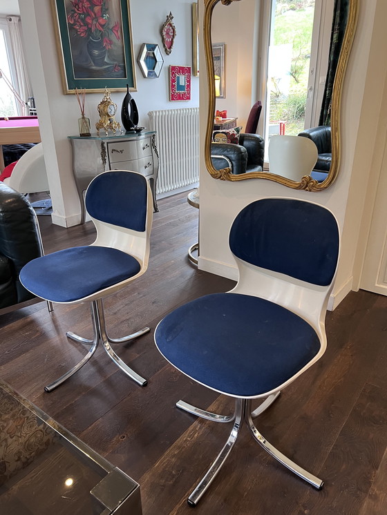 Image 1 of Paire de chaises pivotantes Space age par Martin Stoll