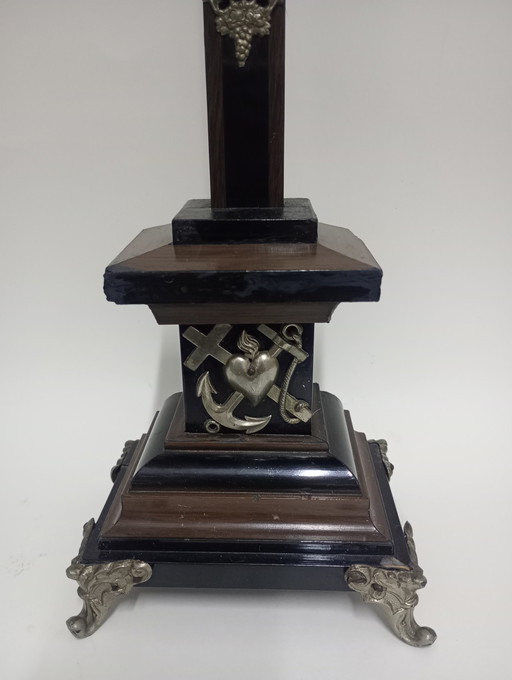 Cristifix corpus Christi 19th century silver-plated