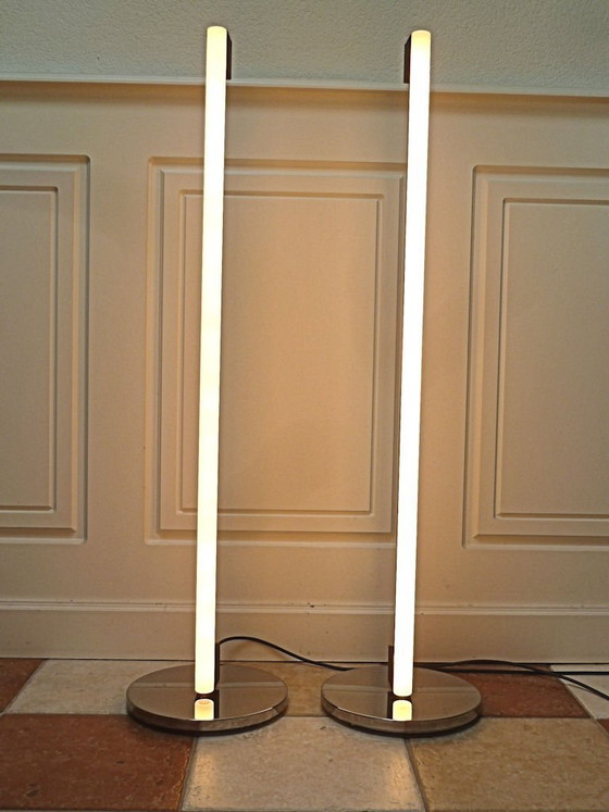 2x ClassiCon Tube Light Eileen Gray – 1927 – Vloerlampen, Glass, Chrome (photo 13 of 18)