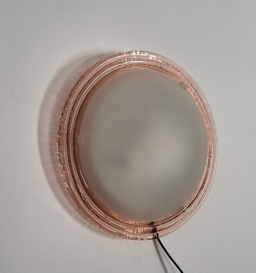 Vintage roze plafondlamp