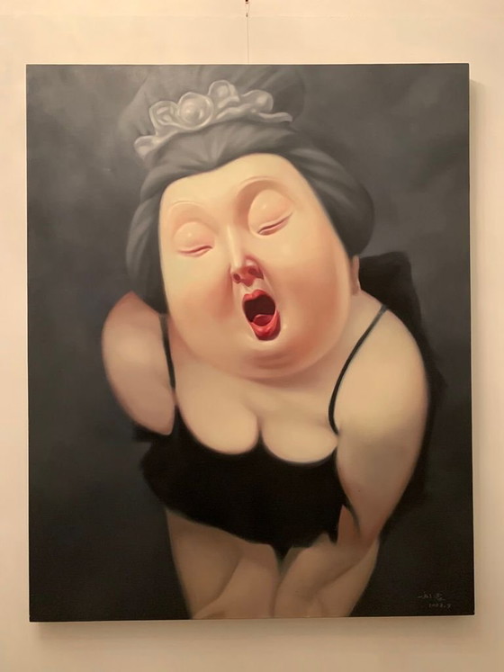 Tang Buddhist Lady, 2008, Dipinti e disegni, Tela, Altro, Nero, Figuratief (foto 2 di 10)