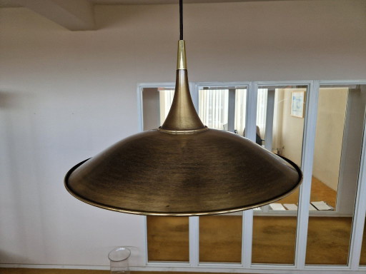 Florian Schulz – DUOS / ONOS Twin 47cm – Doppelte Pendelleuchte mit Gegengewicht (Messing, ca. 1970/1990)