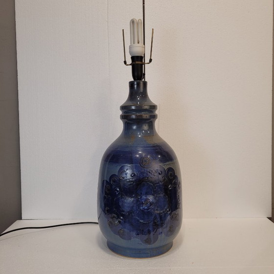 Image 1 of Tischlampe, glasierte Keramik, Hanne Stentøj, Skandinavische Moderne, 60er Jahre - Dänemark