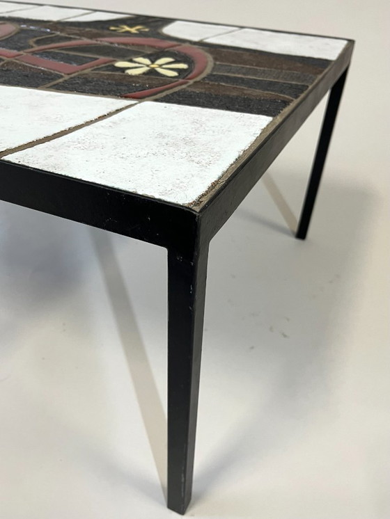 Image 1 of Tavolino in ceramica di Paul Vermeire per Perignem, Belgio, anni '60