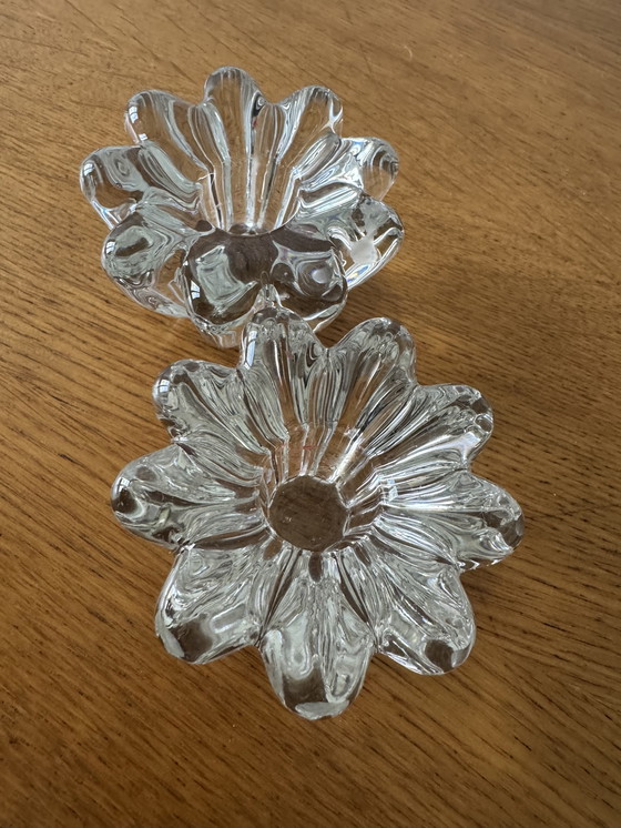 Image 1 of 60's Bloem Kristallen Kaarshouder