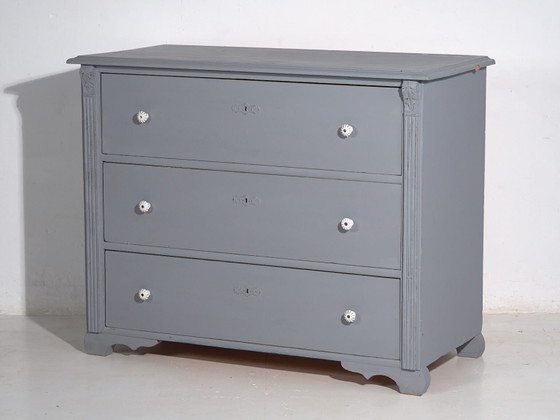 Antique silver gray chest of drawers (c.1900) #18 (photo 20 of 34)