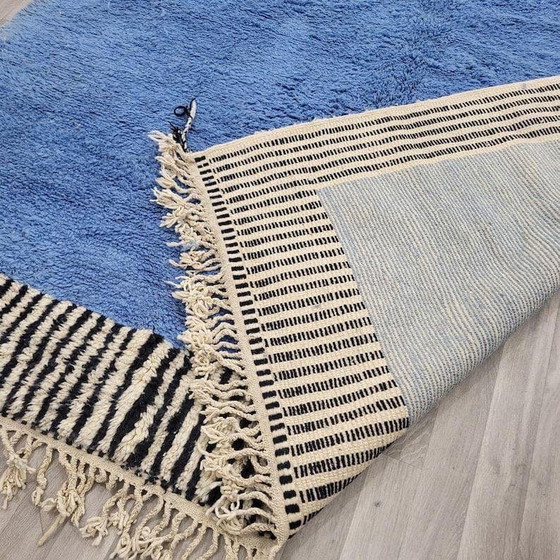Alfombra bereber tradicional grande hecha a mano, azul, tamaño 3/4 M – Accupunto, Wool (photo 5 of 7)