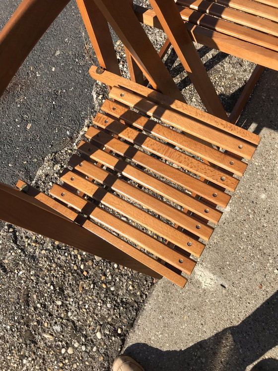 Uitschuifbare Eettafel & 2 Stoelen, jaren 60, Set van 3 – Eetkamerset (photo 7 of 11)