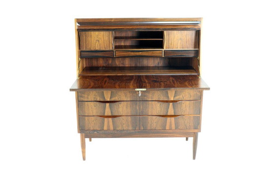 Image 1 of Erling Torvits voor Klim møbelfabrik vintage palissander secretaire bureau Deens