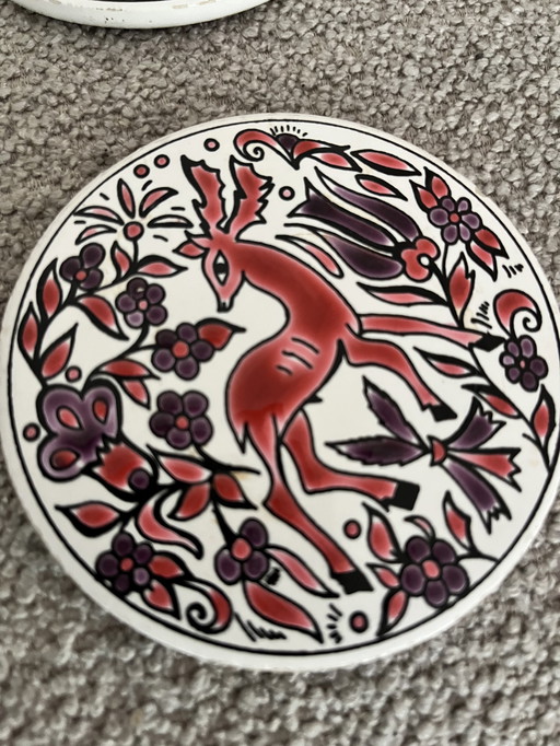 Sous-verres grecs vintage Clarisse (lot de 6)