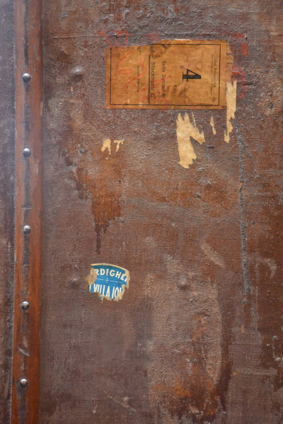 Image 1 of Alter antiker Reisekoffer – Kabinenkoffer – Original