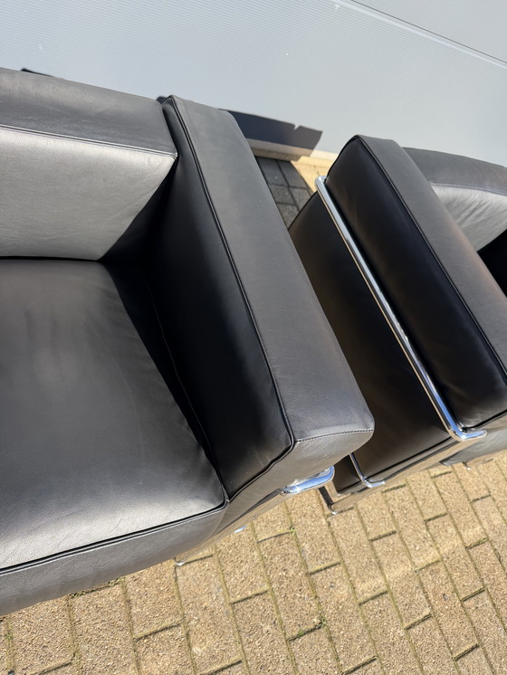 Image 1 of 2x Cassina Le Corbusier Lc2 originali in CONDIZIONI DA SALA ESPOSITIVA!!