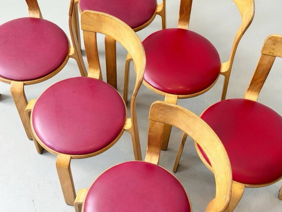 Image 1 of 6 Stühle von Bruno Rey für Dietiker mit Sitzpolster, 1970er Jahre