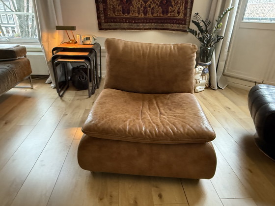 Image 1 of Luxuriöser Ledersessel – Europäisches Design (ca. 2000)