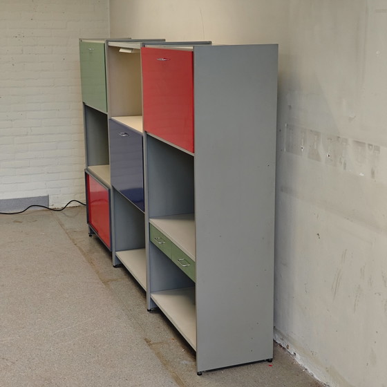Vintage Gispen 5600 Modulaire Kast A.R. Cordemeyer – Wandkast, Metal (photo 4 of 14)
