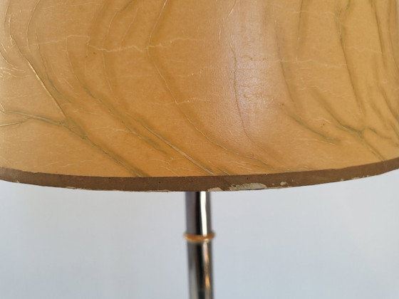 Image 1 of Vintage Arlus House Table Lamp, 1950s, Brass & Steel, 1950s Rockabilly