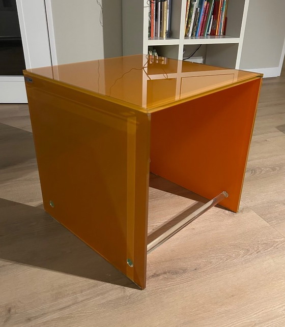 Image 1 of Glass side table by Bert Plantagie
