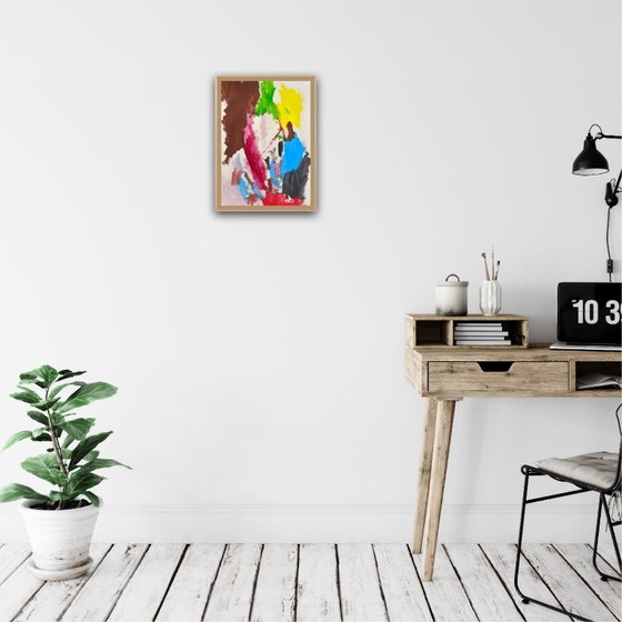 Image 1 of Gouache op natuurpapier. Formaat 30x40cm.