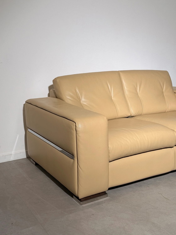 Italiaans Lederen Tweezitsbank – Loveseats (photo 2 of 5)