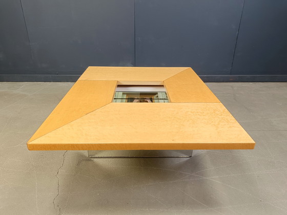 Image 1 of Table basse vintage en frêne par Paul Michel, 1970
