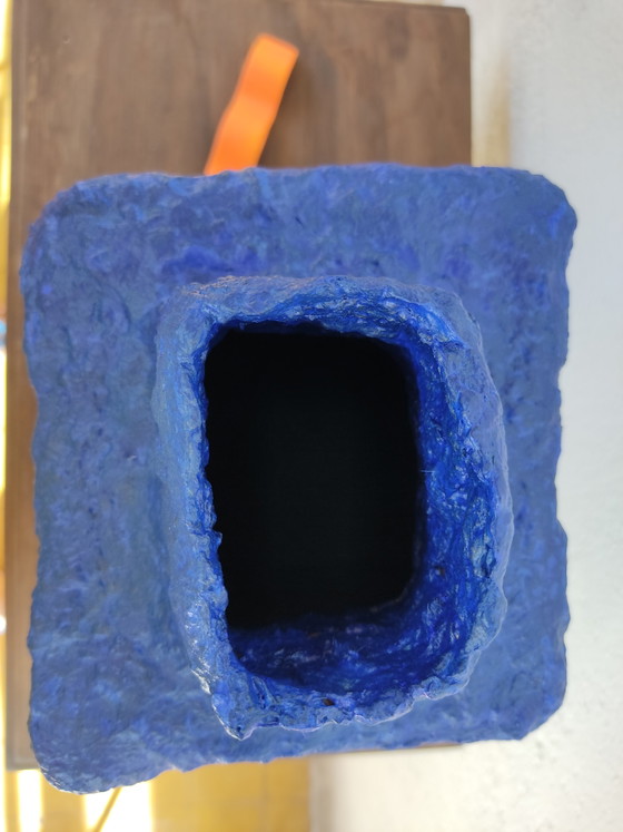 Electric Blue Vase – Decorative Objects, Paper (photo 3 of 5)