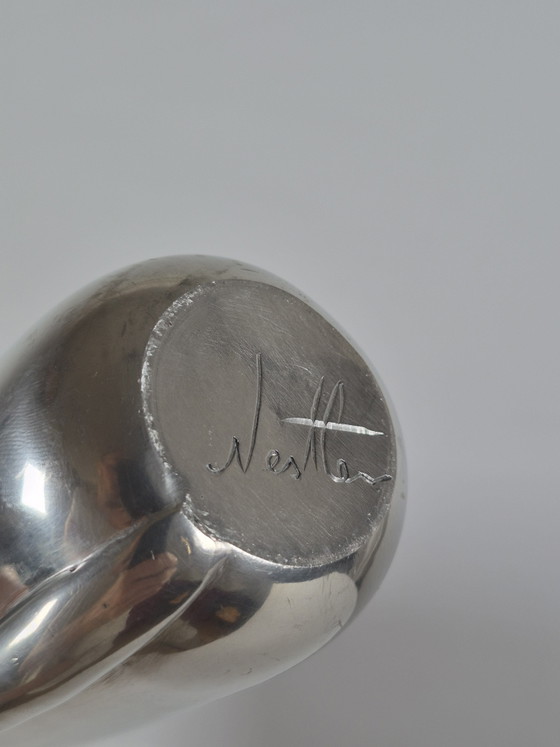 Early design work, vase, jug, pewter, Rolf Nestler, 1980s – Metal (photo 7 of 15)