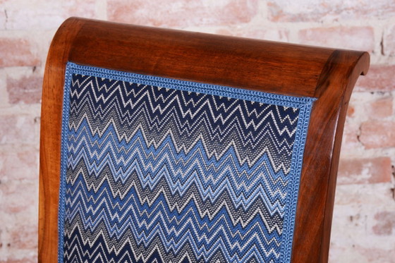 Par de sillones Art Déco restaurados, Jules Leleu, polacos, nogal, Francia, década de 1920. – Textile, Wood (photo 7 of 11)