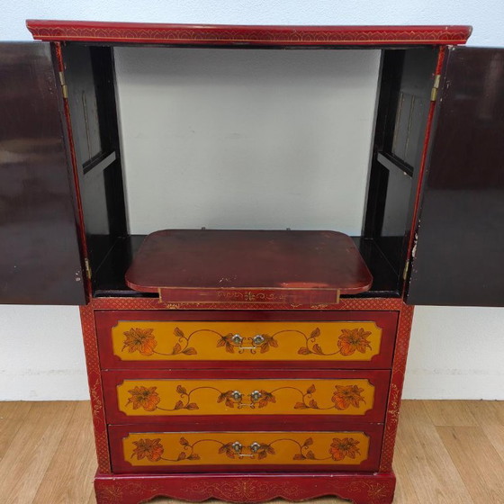 Credenza nuziale cinese vintage Chinoise – Credenze con vetrina, Wood (photo 4 of 21)