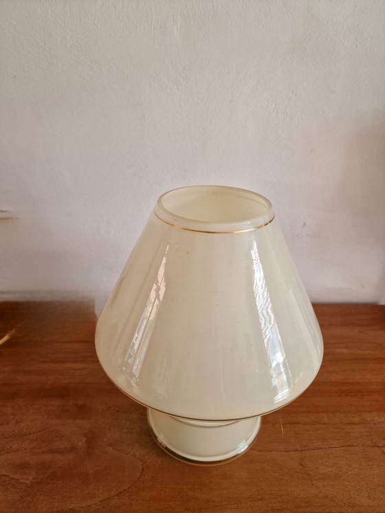 Image 1 of Massive belgië mushroom tafellamp vintage