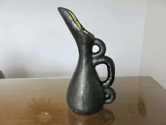 Image 1 of Large Ceramic Vase Signed Ray Camart in Vallauris, France, 50s-60s