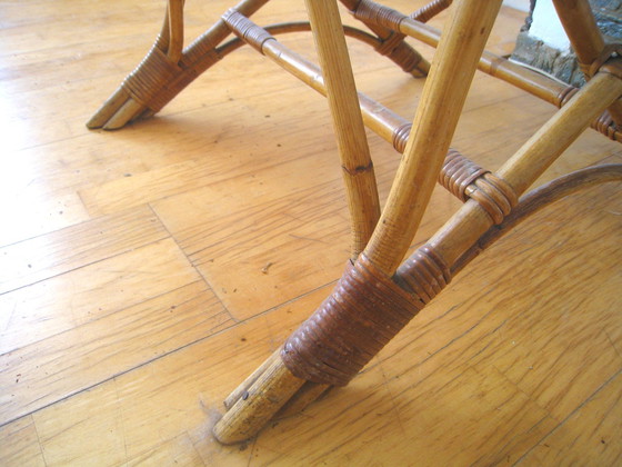 Image 1 of Midcentury vintaghe rattan armchair
