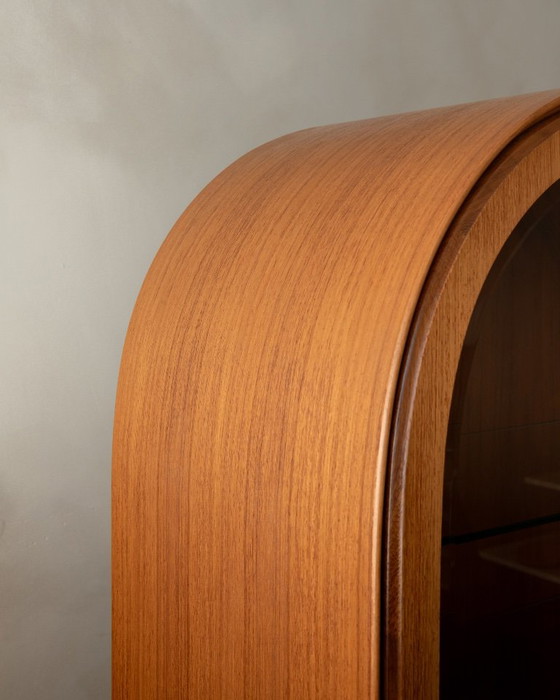 Vitrine arquée Mid Century par Brinkmann, années 1980 – Bois (photo 19 of 20)