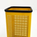 Cestino giallo forato / portaombrelli di Neolt, anni '80