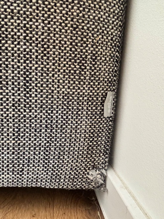 Saba Italia KARMA Design-Sofa + Hocker – Textile, Chrome (photo 5 of 5)