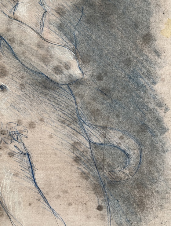 Image 1 of Robert Detheux - Surrealist cat painting 2005