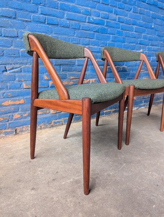 Image 1 of 3 sillas de comedor danesas de Kai Kristiansen